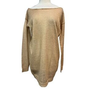 NWT Marc Marc Jacobs Light Sweater Dress/Tunic Top Metallic Rose Mohair Blend XS